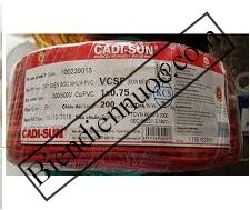 Dây đơn mềm 1x0.75 Cadisun đỏ