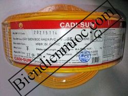 Dây đơn mềm 1x2.5 Cadisun vàng