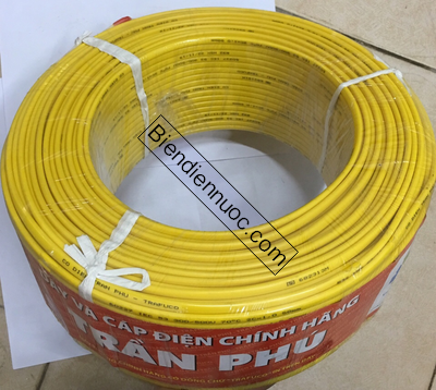 Dây đơn VCm Cu/PVC 1x10 vàng - Trần Phú