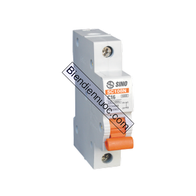 Cầu dao tự động (MCB) 63A, 1 cực, dòng ngắt 10kA-240V  SC108N/C1063 - SINO