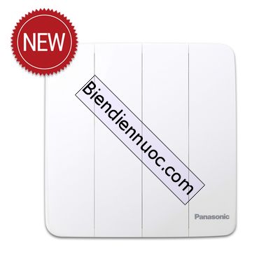 Bộ 4 công tắc C, 2 chiều, bắt vít 250V - 16A màu xám ánh kim dòng Minerva Panasonic