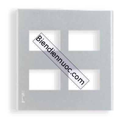 Mặt dùng cho 4 thiết bị dòng Wide Panasonic màu xám trắng