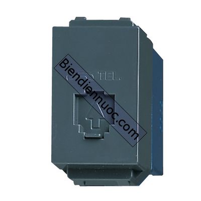 Ổ cắm điện thoại 4 cực dòng Wide Panasonic màu xanh