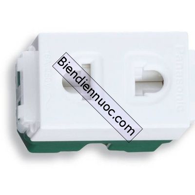 Ổ cắm đơn có màn che, 250VAC - 16A dòng Wide Panasonic màu trắng