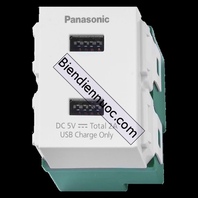 Ổ cắm USB dòng Wide Panasonic màu trắng