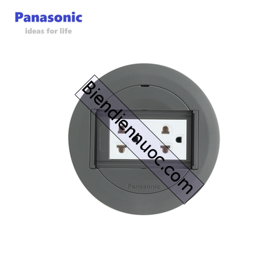 Bộ ổ cắm âm sàn 2 ổ cắm có dây nối đất Panasonic