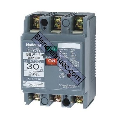 Cầu dao đóng ngắt mạch điện tự động bảo vệ quá tải và ngắn mạch MCCB 03P BBW375SKY Panasonic