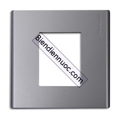 Mặt vuông dành cho 2 thiết bị màu xám đen dòng Refina Wide Panasonic