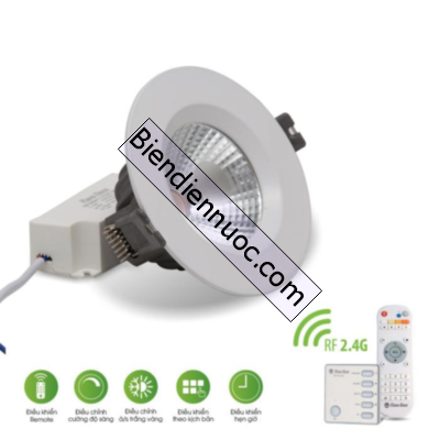 LED Downlight COB Remote mã SP D AT14L 110/12W 12W Rạng Đông