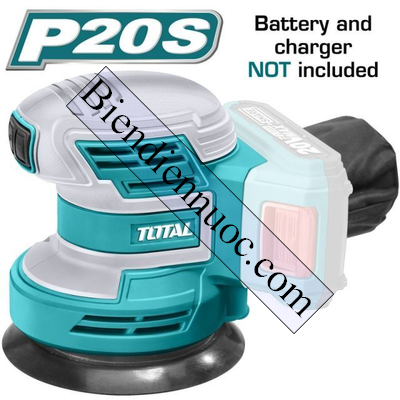 Máy chà nhám tròn dùng pin Lithium Total TROSLI2001