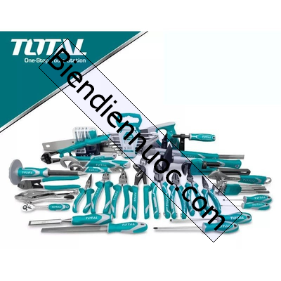 Bộ 59 cái công cụ trong hộp đồ nghề Total THTCS12591