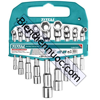 Bộ 9 chìa vặn góc L (Đồng điếu) Total TLASWT0901