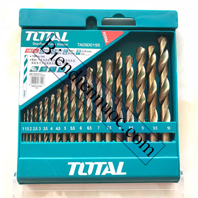 Bộ 19 mũi khoan kim loại HSS Total TACSD0195